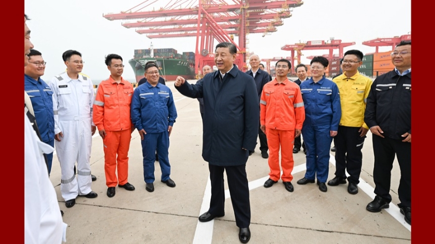 Xi Jinping appelle à poursuivre la réforme pour stimuler la modernisation lors d'une inspection au Shandong