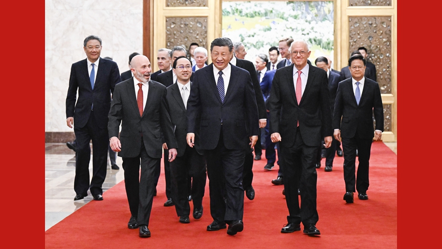 Xi Jinping rencontre des invités américains