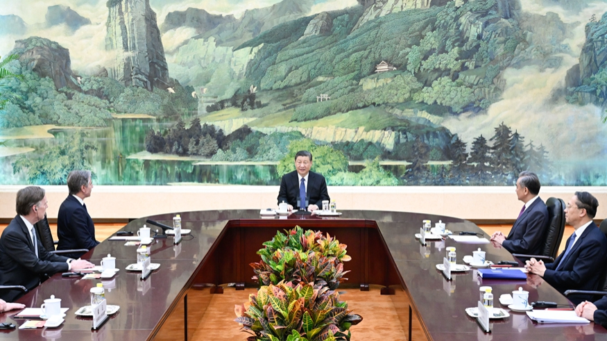Xi Jinping rencontre Antony Blinken en mettant l'accent sur les responsabilités des grands pays pour la Chine et les Etats-Unis